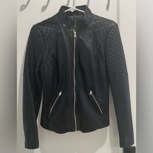 NWOT guess faux leather moto style jacket sz xs
